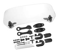 Estensione universale for parabrezza for moto, deflettore spoiler modificato da 28 cm for parabrezza, trasparente di piccole dimensioni