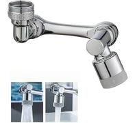 Estensione universale per rubinetto girevole a 1440°, estensione aeratore con 2 modalità d'acqua, braccio di prolunga per rubinetto a prova di spruzzi, per lavello da cucina e bagno (braccio robotico