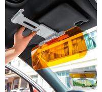 Estensione universale per visiera parasole per auto 2 in 1 per auto con protezione antiriflesso polarizzata, estensore per uso diurno e notturno, visiera parasole antiriflesso per auto