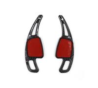 Estensione Volante per A3 A4 A5 S3 S4 S5 SQ5 SQ7 Q2 Q3 Q5 Q7 TT TTS 2 Pezzi/Lotto Volante Sportivo per Auto Cambio Automatico Paddle Shifter ABS Carbonio Paddle Shifter(Carbon Black)