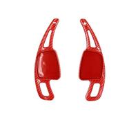 Estensione Volante per A3 A4 A5 S3 S4 S5 SQ5 SQ7 Q2 Q3 Q5 Q7 TT TTS 2 Pezzi/Lotto Volante Sportivo per Auto Cambio Automatico Paddle Shifter ABS Carbonio Paddle Shifter(Carbon Red)