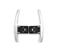 Estensione Volante per F36 F21 F22 F32 F30 F02 F80 F11 F06 F20 F23 F10 F12 F26 F15 M3 M4 M5 M6 Volante in Fibra di Carbonio con Cambio Automatico Paddle Shifter(F Silver Aluminum Alloy)