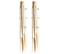 Estensioni Boho Dreadlock, sintetiche da 20 pollici con perline e ci | 1 paio di estensioni naturali per dreadlock per donne e uomini che viaggiano ogni giorno per lo styling musicale, festival in