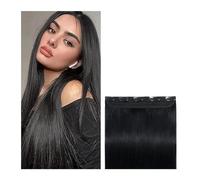 estensioni dei capelli Clip in un pezzo nelle estensioni dei capelli Capelli umani veri 3/4 Testa piena Capelli più spessi Rete in pizzo Estensioni dei capelli in un pezzo con 5 clip miglior nastro ne