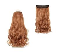 Estensioni dei capelli Clip nell'estensione dei capelli sintetici ondulati lunghi Filo invisibile Nessuna clip nelle estensioni dei capelli Linea di pesce segreta Estensioni di un pezzo Posticci Capel