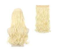 Estensioni dei capelli Clip nell'estensione dei capelli sintetici ondulati lunghi Filo invisibile Nessuna clip nelle estensioni dei capelli Linea di pesce segreta Estensioni di un pezzo Posticci Capel