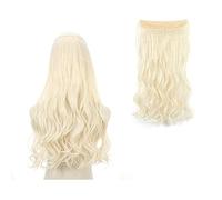 Estensioni dei capelli Clip nell'estensione dei capelli sintetici ondulati lunghi Filo invisibile Nessuna clip nelle estensioni dei capelli Linea di pesce segreta Estensioni di un pezzo Posticci Capel