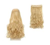 Estensioni dei capelli Clip nell'estensione dei capelli sintetici ondulati lunghi Filo invisibile Nessuna clip nelle estensioni dei capelli Linea di pesce segreta Estensioni di un pezzo Posticci Capel