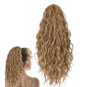 Estensioni dei capelli coda di cavallo - coda di cavallo estensione riccia artiglio - parrucca capelli lunghi e voluminosi | per donne e ragazze Cosplay festa quotidiana spostamenti