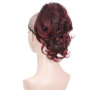 Estensioni Dei Capelli Coda Di Cavallo Con Clip Sintetiche Da Donna Parrucche Soffici Di Colore Solido Corto E Dritto