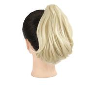 Estensioni Dei Capelli Coda Di Cavallo Con Clip Sintetiche Da Donna Parrucche Soffici Di Colore Solido Corto E Dritto