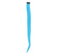 Estensioni dei capelli con clip colorate Parrucchino sintetico per feste con clip Facile usare per cosplay Halloween Styling Lunghezza 55 cm Colori vivaci (blu menta)