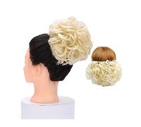 Estensioni dei capelli del panino riccio sintetico Pezzi Clip for arricciare la ciambella Accessori for pettine disordinato delle signore Chignon per Capelli