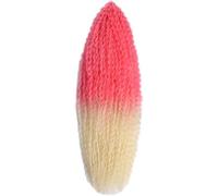 Estensioni dei capelli Dreadlock, estensioni dei capelli, capelli sintetici for trecce africane Riccioli afro Estensioni dei capelli intrecciati brasiliani ricci(PEACH 61328INCHES 120G,1Pc)