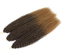 Estensioni dei capelli Dreadlock, Estensioni dei capelli, Riccioli afro Ricci crespi Treccia all'uncinetto Riccioli africani Capelli Ombre Intrecciare i capelli(M4 27 7Pcs/Lot)