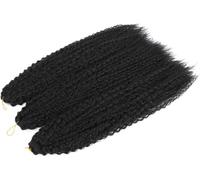 Estensioni dei capelli Dreadlock, Estensioni dei capelli, Riccioli afro Ricci crespi Treccia all'uncinetto Riccioli africani Capelli Ombre Intrecciare i capelli(M1B 7Pcs/Lot)