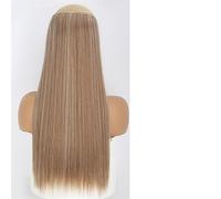 Estensioni dei capelli Estensioni for capelli lisci lunghi lisci lunghi lisci sintetici 5 clip nelle estensioni dei capelli 55/80 cm Parrucchino finto monopezzo resistente al calore for donne Naturtal