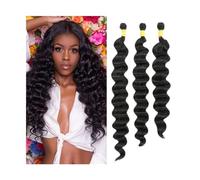 Estensioni dei capelli Fasci di capelli umani sciolti fasci di onde profonde for donne nere 1/3/4 pezzi estensioni dei capelli indiani Remy fasci di tessuto riccio da 8-40 pollici Fasci di capelli uma