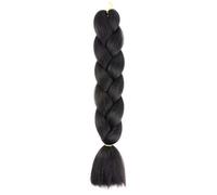 Estensioni dei capelli intrecciate Jumbo sintetiche da 100 g/pacco Trecce Jumbo allungate colorate Estensioni dei capelli per le donne-1B-24 pollici