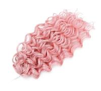 Estensioni dei capelli intrecciati oceano Trecce sintetiche all'uncinetto Afro Curl Hawaii Ricci Ombre Nero Rosa Acqua Treccia per donne-MGrey-613-Rosa-24 pollici-60 cm-CINA-7 pezzi/lotto
