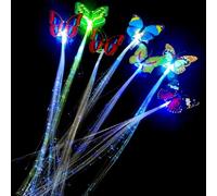 Estensioni dei capelli LED - Clip Farfalla Led | Colore abbinato Light-Up Fibra Ottica LED Capelli Per Le Ragazze Vestito Di Giorni Colorato Flash Barrettes Clip Treccia