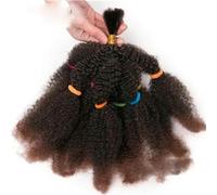 Estensioni dei capelli ricci sintetici all'uncinetto 12 pollici Intrecciatura Ombre Capelli Afro crespi Trecce sfuse Bionde Fasci Bug Nero-T1B/30-12 pollici-CINA-2 pezzi/lotto