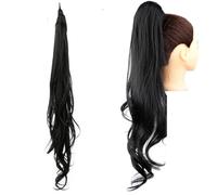 Estensioni Dei Capelli Sintetici A Coda Di Cavallo Da Donna Avvolgenti Da 31 Pollici Capelli Ricci Lunghi Capelli Ondulati Coda Di Cavallo Acconciatura Quotidiana T1B613