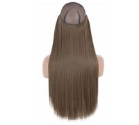 Estensioni Dei Capelli Sintetici Da 22 Pollici 16 Pollici Da Donna Dritti Resistenti Al Calore Senza Clip Nei Capelli Finti Segreti Nascosti SQ66-8 16inches
