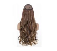 Estensioni Dei Capelli Sintetici Da 22 Pollici 16 Pollici Da Donna Dritti Resistenti Al Calore Senza Clip Nei Capelli Finti Segreti Nascosti SQ88-4H27 32inches