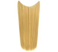 Estensioni Dei Capelli Sintetici Nessuna Clip Nessuna Colla Invisibile 24 Pollici Lungo Dritto Onda Resistente Al Calore Pezzo Per Capelli
