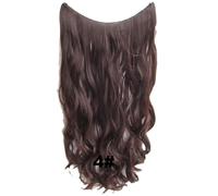 Estensioni Dei Capelli Sintetici Nessuna Clip Nessuna Colla Invisibile 24 Pollici Lungo Dritto Onda Resistente Al Calore Pezzo Per Capelli