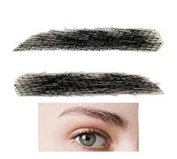 Estensioni del sopracciglio dei capelli umani - 1 paio di sopracciglia finte capelli umani miglioratori sopracciglia riutilizzabili HORE UMANO | Finti traspiranti del pizzo, estensioni del