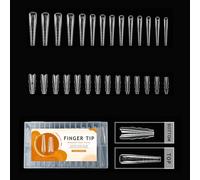 Estensioni della forma, forme ergonomiche dei bordi a farfalla, E | Stencil per unghie in plastica per manicure facili da salone, abbigliamento comodo e risultati degni un salone