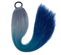 Estensioni di capelli intrecciati eleganti a 9 ciocche per dreadlock e coda di cavallo con fascia per festival musicali e donne d'avanguardia