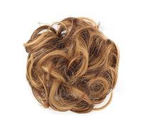 Estensioni di nodi di capelli disordinati capelli ricci ondulati elastici per capelli per donne e ragazze grandi sintetici acconciature per capelli chignons
