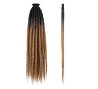 Estensioni Dreadlock da 24 pollici 40 fili Capelli intrecciati all'uncinetto Larghezza 0,6 cm Parrucche sintetiche morbide for donna Facile installazione e rimozione(2T-27#)