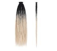 Estensioni Dreadlock da 24 pollici 40 fili Capelli intrecciati all'uncinetto Larghezza 0,6 cm Parrucche sintetiche morbide for donna Facile installazione e rimozione(2T-613#)
