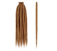 Estensioni Dreadlock da 24 pollici 40 fili Capelli intrecciati all'uncinetto Larghezza 0,6 cm Parrucche sintetiche morbide for donna Facile installazione e rimozione(27#)