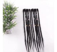 Estensioni Dreadlock for capelli,Estensioni for capelli,Estensioni Dreadlock for capelli umani al 100% 20 pollici 5 fili/pacco Estensione Dreadlocks fatti a mano all'uncinetto for capelli Dreadlocks f