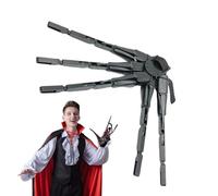 Estensioni Flessibili Dita Scheletri - Artiglio Articolato Di Halloween Nero, Accessorio Decorativo Spaventoso, Cosplay Fake Fingers, Spooky Party Prop | Per La Ghost Costume Haunted House I