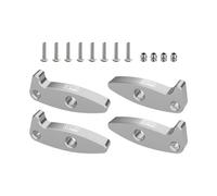 Estensioni flessibili in lega di alluminio 7075-T6 (Droop Flex Mod) per Axial 1:30 SCX30 Ford Bronco/SCX30 Jeep Wrangler JLU/Chevrolet K10 Rock Crawler Upgrades - Argento