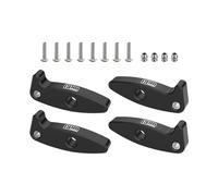 Estensioni flessibili in lega di alluminio 7075-T6 (Droop Flex Mod) per Axial 1:30 SCX30 Ford Bronco/SCX30 Jeep Wrangler JLU/Chevrolet K10 Rock Crawler Upgrades - Nero