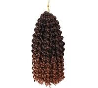 Estensioni for capelli Dreadlock, Estensioni for capelli, Estensioni for capelli Ombre da 8 pollici Ricciolo sintetico Rimbalzo giamaicano Trecce afro ricci crespi all'uncinetto(T1B/308INCHES,6Pcs/Lot