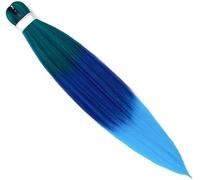 Estensioni for capelli Dreadlock, Estensioni for capelli, Trecce lunghe Ombre Capelli sintetici Trecce facili 90 grammi Capelli da 26 pollici(#BLUE26INCHES)