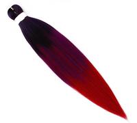 Estensioni for capelli Dreadlock, Estensioni for capelli, Trecce lunghe Ombre Capelli sintetici Trecce facili 90 grammi Capelli da 26 pollici(RED26INCHES)