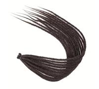 Estensioni for Dreadlock da 24 pollici Larghezza 0,6 cm Dreadlock sintetici morbidi all'uncinetto 20 fili Intrecciatura fatta a mano Facile installazione e rimozione(Brown)