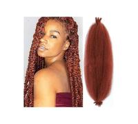 Estensioni per capelli Afro Twist, da 45 a 50 cm, trecce Marley Twist pre-separate per capelli morbidi all'uncinetto, per donne nere (6 confezioni)(Coppery Red,24inch)