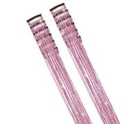 Estensioni Per Capelli Con Glitter - 12 Pezzi Clip In Parrucca Brillante,Tinsel Per Capelli Resistente Al Calore Da 50 Cm Per Ragazze - Per Costume Natale Treccia Festa Donne Ragazze Signore Amiche