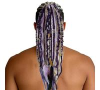 Estensioni Per Di Capelli Per Donne,Extension per Capelli Boho con Dreadlock - Posticcio Cap elli Dreadlock Spessi - Per Ragazze Donne Feste Costume Cosplay Quotidiano Raduni Performance