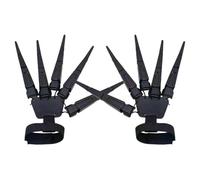 Estensioni per dita articolate - 2 artigli realistici per cosplay e Halloween | Dita di portatili in ossa scheletri spaventose | ideali per travestimento, spettacoli